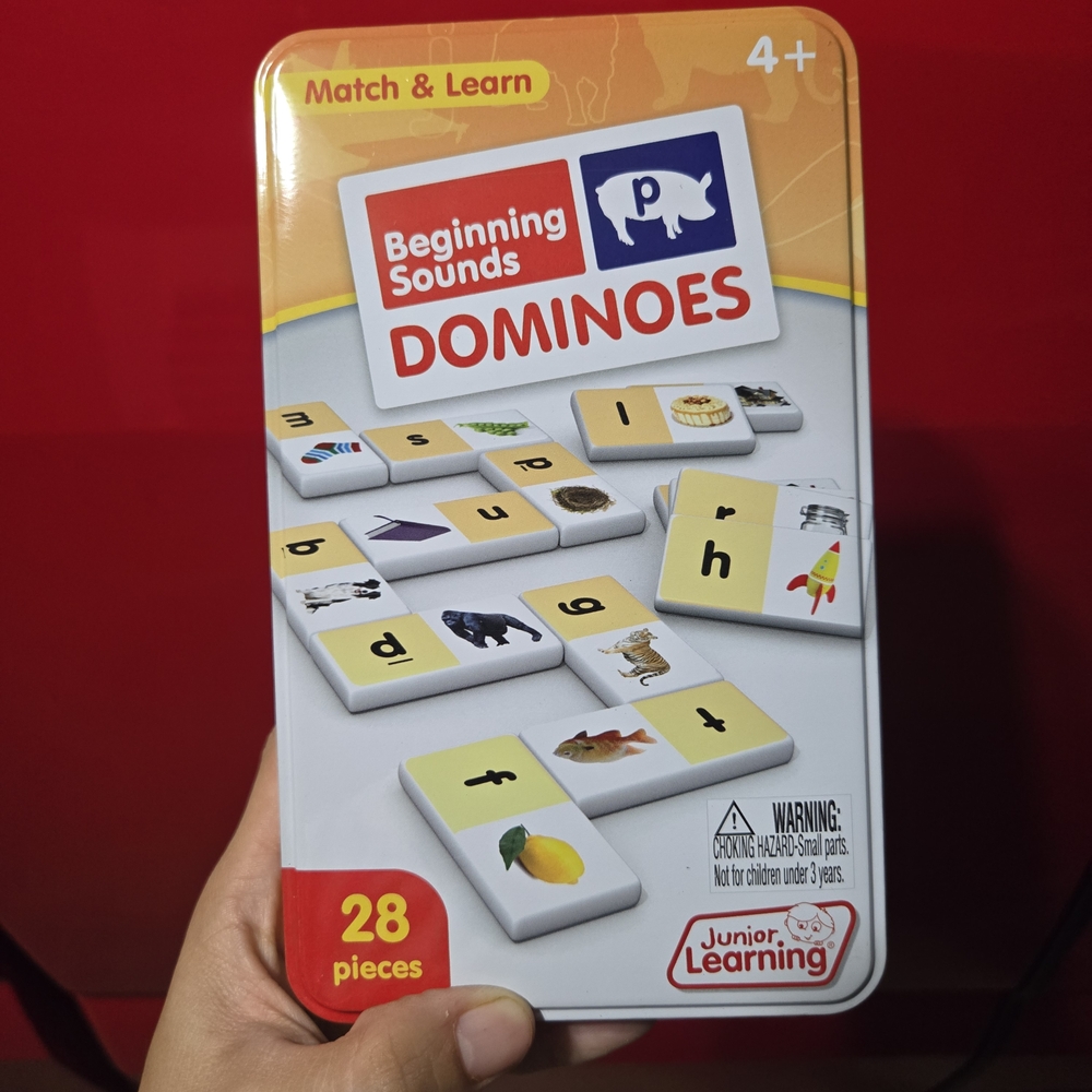 Beginning‎ Sounds Dominoes - Yellow and Red- Match & Learn- 28 Pieces